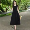 Nuevo vestido de algodón y seda de verano para mujeres de mediana edad y mayores, estilo juvenil, talla grande, vestido floral para madres de mediana edad, elegante para usar al aire libre