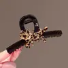 Pinza para el pelo grande con estampado de leopardo de gato lindo de dibujos animados para mujer, Pinza para el pelo elegante y de alta gama, Pinza de tiburón nuevo estilo 2026