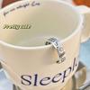 Anillo de plata de ley 925 con graffiti desgastado para mujer, alto sentido, nicho, estilo Ins, anillo de plata tailandesa, anillo de viento frío, venta al por mayor