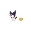 Broche de Pingente Fofo Sanrio Kulomi em Liga de Zinco Desenho Animado Para Mochila de Estudante Roupas Acessórios Insígnia Atacado