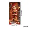 Nova capa de porta de Natal transfronteiriça, montagem de decoração de festa para criar atmosfera e oportunidades de fotos, bandeiras e faixas suspensas de Natal ao ar livre