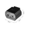 Luz de bicicleta con doble lámpara T6, carcasa de aleación de aluminio, juego de luces traseras de advertencia para casco LED de carga rápida TIPO C