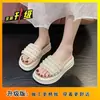 Sandalias de Verano para Mujer para Uso al Aire Libre 2025 Nuevas Sandalias de Verano con Suela Gruesa Chanclas de Moda para Mujer para Exteriores de Gama Alta que Aumentan la Altura