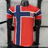Camisa Noruega Copa do Mundo 2026 Casa e Fora Segundo Uniforme Uniforme de Futebol Versão Jogador Haaland 9 Odegaard 10