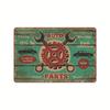2024 Nova Garagem Americana Retro Tin Pintura Estilo Industrial Reparo Automóvel Fundo Parede Sem Moldura Decorativa Pintura Pendurada