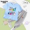 Ropa de Numberblocks Traje de Camiseta y Pantalones para Niños Bebé Bloques de Construcción Digitales Verano Camiseta de Manga Corta Pantalones Anti-Mosquitos