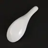 Cuchara Blanca de Melamina Grado Alimenticio Mango Corto Cuchara China para Beber Cuchara para Porridge Arroz Catering Comercial Restaurante Hotel Venta al por Mayor