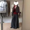 Novidades para o Início da Primavera! Simples e Moderno Estilo Ins Design Exclusivo Calça Casual de Cintura Alta Wide-Leg Modelo Novo 2026