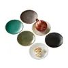 Plato de Fruta Cerámico Vintage, Posavasos, Soporte para Tetera, Accesorios para Juego de Té Estilo Japonés, Bandeja para Snacks de Té para el Hogar, Bandeja Ligera de Lujo para Té Seco