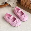 Ins Sapatos Pequenos de Couro Francês 2026 Primavera/Outono Nova Versão Coreana Sapatos de Princesa com Lantejoulas e Laço Sola Macia Sapatos Single