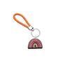 Amazon Nuevo Naranja Serie Paz Llavero Creativo de Cuerda Trenzada AliExpress Dibujos Animados Cuero Cuerda Llavero Creativo