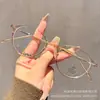 Gafas Ultraligeras Estilo Retro Japonés, Armazón Pequeño Redondo, Aspecto Natural, Herramienta Mágica para Mujeres con Rostros Cuadrados o Redondos, Armazón Versátil de Alta Gama, Se Pueden Ajustar para Graduación