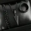 Suministro Transfronterizo Exclusivamente para Europa y América, Set de Joyería Versátil de Moda Nuevo Más Vendido, Pulsera, Anillo, Flecha, Cruz, Collar 3