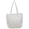 Bolsa de Bolinhas Estilo Coreano Versátil para o Dia a Dia Grande Capacidade Bolsa de Ombro Feminina Moda Transfronteiriça Novo Estilo Bolsa Tote de Axila Tendência
