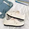 Sapatos Rosa Acolchoados para Mulheres para Combinar com Saias, Design Original de Nicho, Estilo Fino de Verão, Versátil e Único, Tênis Leves de Sola Grossa