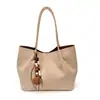 Bolsa feminina transfronteiriça, bolsa de ombro vintage de grande capacidade, nova bolsa de ombro casual Henggeng, bolsa tote versátil para o dia a dia