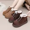 Zapatos de Algodón para Mujer de Nuevo Estilo Invernal con Suela Gruesa y Forro de Felpa para Calidez Zapatos de Osito para Mujer Monstruo de Pie Grande Cómodos Resistentes al Desgaste Antideslizantes Zapatos para Madre