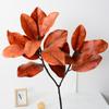 Artificial Blanco tazón hoja planta rama suave Decoración Ingeniería planta verde hoja boda paisaje belleza rama de flor falsa fábrica mayoreo