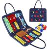 Montessori Educação Infantil Crianças Quadro Ocupado Velcro Rasgar Não Rasgar Vestir Sapatos Bebê Feltro Livro de Aprendizagem Ensinando Consciente