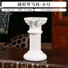 Candelabro de Estilo Francés Vintage para Mesa de Comedor, Portavelas Romántico Retro, Base para Atrezo de Fotografía Estilo Europeo, Blanco Roto