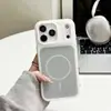 Funda Magnética de Dos en Uno para Teléfono Color Caramelo Adecuada para iPhone 17 Pro Max Funda de Gel con Color Contrastante Funda Protectora de Manzana