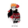 Desenho Animado Japonês Naruto Naruto Impressão por Transferência Térmica com Tinta Branca Lavável Pintura por Transferência Térmica Roupas Atacado Camiseta DIY