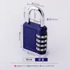 Cambiable Contraseña Candado de Contraseña de Aleación Impermeable para el Hogar, Candado Mini Pequeño, Cabezal de Candado para Armario de Gimnasio Aprender