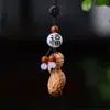 Llavero Creativo con Diseño de Madera de Águila y Caqui, Colgante Auspicioso para Bolso de Mujer, Popular en Xiaohongshu