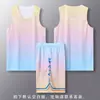 Nuevo Traje de Ropa de Baloncesto para Hombres y Mujeres Estudiantes Ropa de Clase Competición Entrenamiento Ropa de Baloncesto Estampado Chaleco Deportivo