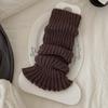 Polainas de Tricô para Mulheres 2026 Outono Novo Polainas Emagrecedoras Cor Sólida Meias Soltas JK Meias Lolita Cinza Estilo Coreano