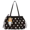Bolsa de Axila Coreana de Nicho Feminina Bolsinha de Ombro Único 2026 Bolsa Tote Plissada Transfronteiriça Estampa de Bolinhas Bolsa para o Dia a Dia
