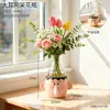 Ornamento de Vaso de Vidro do Pato Daffy Desenho Animado para Decoração de Mesa de Sala de Estar e Quarto, Arranjo de Flores Tulipa, Decoração de Mesa de Alto Padrão