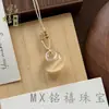 Nuevo Producto de Comercio Exterior Transfronterizo: Collar Estilo Luna de Ojo de Gato Natural, Naturalmente Elegante y Hermoso, Colgante de Buda, Descuento por Cantidad Grande