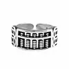 Anillo de Moneda Vintage Desgastado, Anillo Ajustable Unisex, Anillo Único y Moderno para el Dedo Índice, Realza la Elegancia, Diseño de Ábaco