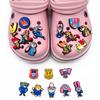 Nuevos Lindo Zootopia Serie Zapatos Croc Hebillas de Flores para Zapatos Sandalias Personalizadas Pantuflas Accesorios Adornos DIY
