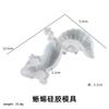 Zongbo bricolaje Pegamento de Cristal Goteo Pequeños Animales Adornos Joyería Herramientas de Pulido Rana de Pascua Lagarto Caracol Molde de Silicona