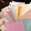 Tecido de Couro com Brilho Grosso Super Brilhante Tecido Artesanal DIY com Glitter Fino Refletor de Luz Contas Perler Papel Termocolante Outros