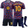 2627 Camisa Pedri Barcelona pré-jogo treino uniforme de futebol número 10 Yamal Messi conjunto