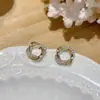 Pendientes Pequeños Estilo Coreano Retro Aguja de Plata S925 para Mujer Exquisitos Elegantes Únicos Pendientes Lujo Ligero Explosivos Pendientes de Gama Alta