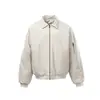 Ropa Vintage Invierno 2025 Retro Americano Cuello Solapa Chaqueta de Algodón para Hombre Moderna Holgada Cálida Abrigo de Algodón Estilo Piloto