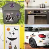 Pegatinas para Coche de Crucero de Halloween, Pegatinas Magnéticas, Pegatinas Decorativas de Dibujos Animados, Pegatinas para Fiesta, Pegatinas Festivas, Pegatinas de Fiesta para Refrigerador