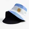 Sombrero de Pescador con Bandera de Argentina para el Mundial, de Venta Caliente Transfronteriza, Doble Cara, Sombrero Solar Unisex para Exteriores, Sombrero de Sol de Verano