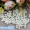 Perlas de imitación de ABS de doble agujero hechas a mano, de 3 a 20 mm, redondas, accesorios de joyería para mujer