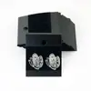 Tarjeta de PVC Negra de Venta Caliente Transfronteriza con Tarjeta de Tarjetero para Pendientes de Gancho de Terciopelo Negro, en Blanco Sin Texto, Tarjeta de Empaque para Pendientes de Perla