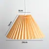 Tecido Plissado Cobertura de Pano para Abajur de Mesa, Luminária de Chão, Luminária Pendente de Jantar, Projeto de Hotel Modificação DIY Acessórios para Luminárias