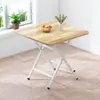 Mesa Dobrável para Uso Doméstico, Mesa de Jantar Portátil Simples, Mesa Quadrada para Apartamentos de Aluguel, Apartamentos Pequenos, Mesa de Jantar Minimalista
