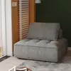 Sofá tipo bloque de tofu color crema, modular de un asiento de tela tecnológica minimalista, combinación de dos asientos, silla perezosa de pie para apartamento pequeño