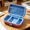 Bolsa de Armazenamento para Cabo de Dados Rígida Eva Rosa Tecido Oxford Caixa de Armazenamento para Fones de Ouvido Armazenamento de Cabo de Dados Bolsa de Armazenamento Eva