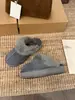 Botines de media pantufla sin cordones con suela gruesa, elegantes y modernos para mujer, colección otoño/invierno 2026, botines cortos con forro de felpa y pantuflas gruesas y mullidas