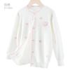 Casaco para meninas Cardigan Infantil Novos tricôs Vestido de outono Grande infantil Estilo ocidental Suéter fino Top para meninas Roupas infantis